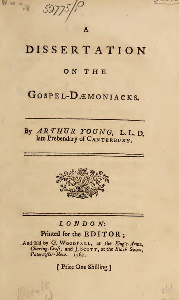 Cover of A Dissertation on the Gospel-Daemoniacks