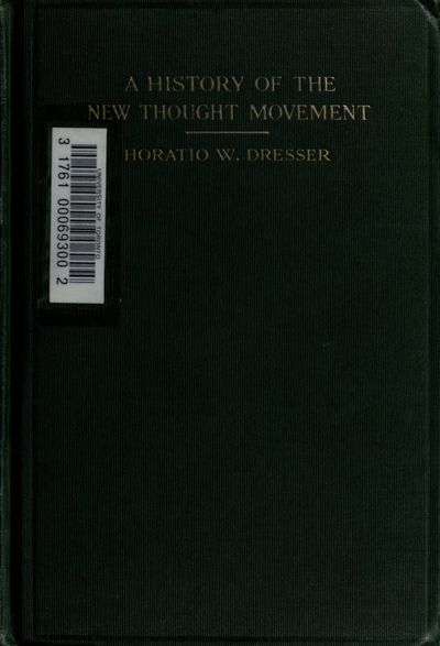 Cover of A History of the New Thought Movement