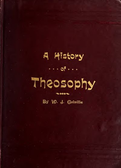 Cover of A History of Theosophy