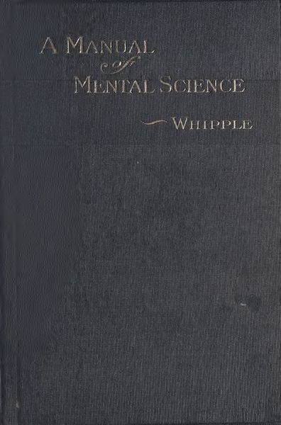 Cover of A Manual of Mental Science for Teachers and Students