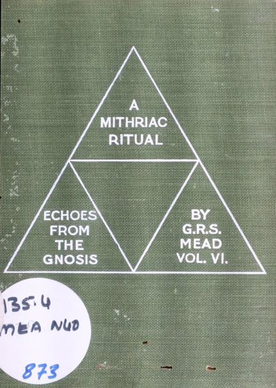Cover of A Mithriac Ritual