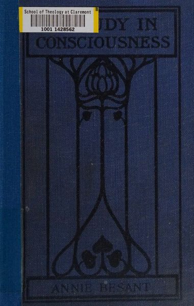 Cover of A Study in Consciousness