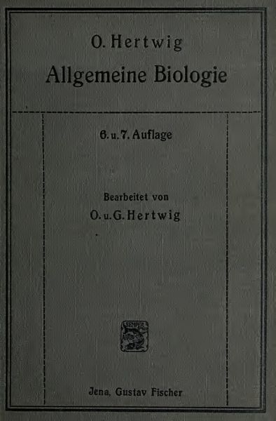 Cover of Allgemeine Biologie