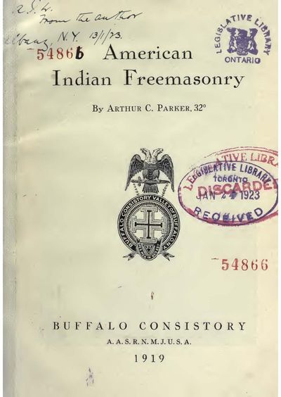 Cover of American Indian Freemasonry