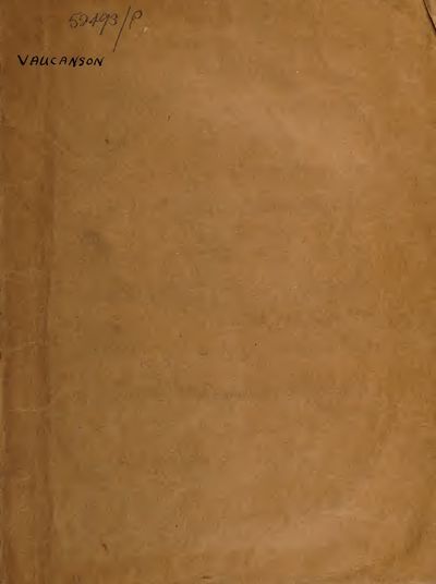 Cover of An Account of the Mechanism of an Automaton, or Image Playing on the German-Flute