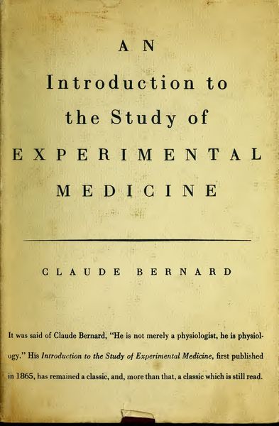 Cover of An Introduction to the Study of Experimental Medicine