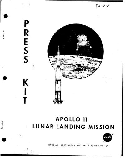 Cover of Apollo 11 Press Kit