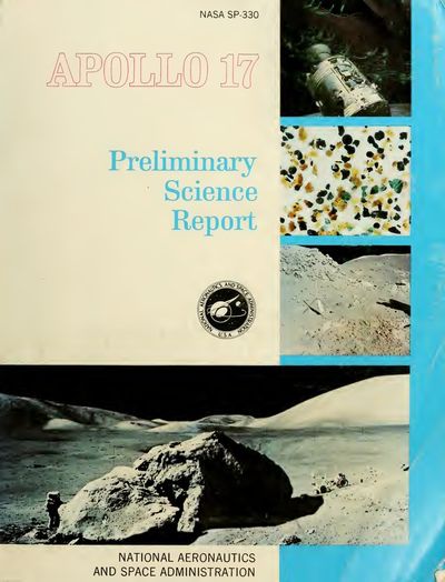 Cover of Apollo 17 Preliminary Science Report (NASA SP-330)