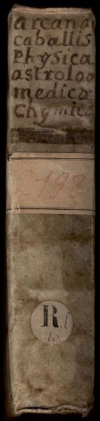 Cover of Arcana Caballis Physica, Astrologica, Medica, Chymica (Bibliotheque Sainte-Genevieve MS 2198)