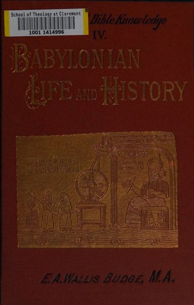 Cover of Babylonian Life and History
