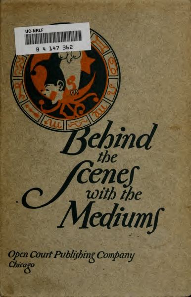 Cover of Behind the Scenes with the Mediums