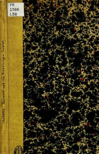 Cover of Beowulf and the Niebelungen Couplet