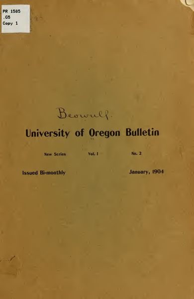 Cover of Beowulf, Cynewulf and His Greatest Poem
