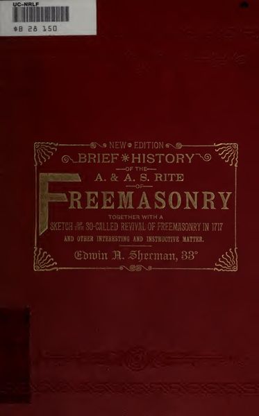 Cover of Brief History of the Ancient and Accepted Scottish Rite