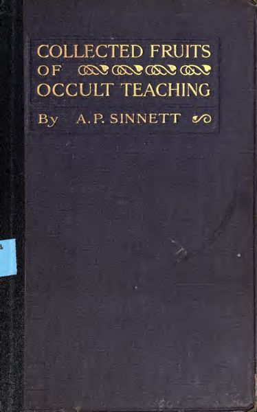 Cover of Collected Fruits of Occult Teaching