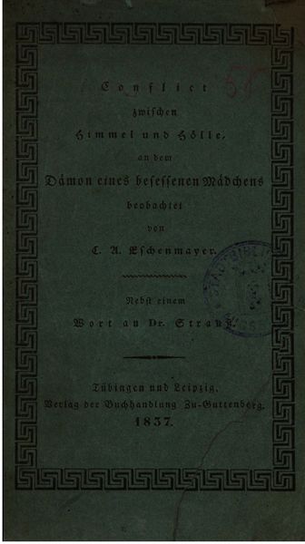 Cover of Conflict zwischen Himmel und Hölle, an dem Dämon eines besessenen Mädchens beobachtet