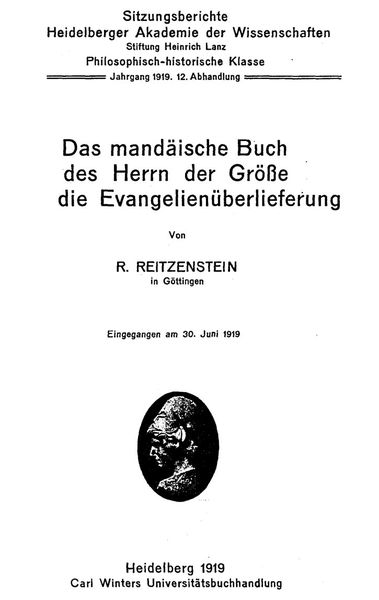 Cover of Das mandäische Buch des Herrn der Größe und die Evangelienüberlieferung