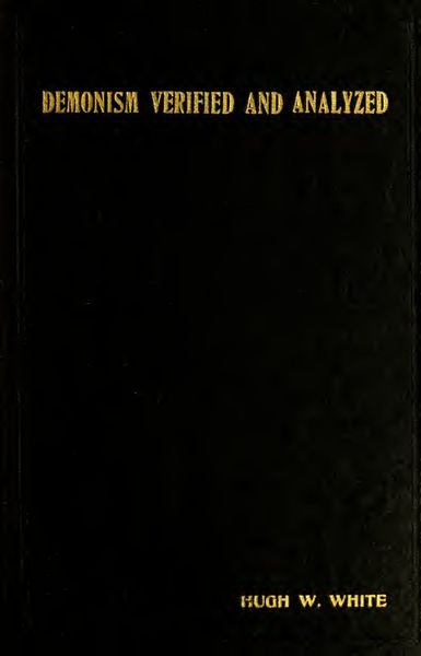 Cover of Demonism Verified and Analyzed