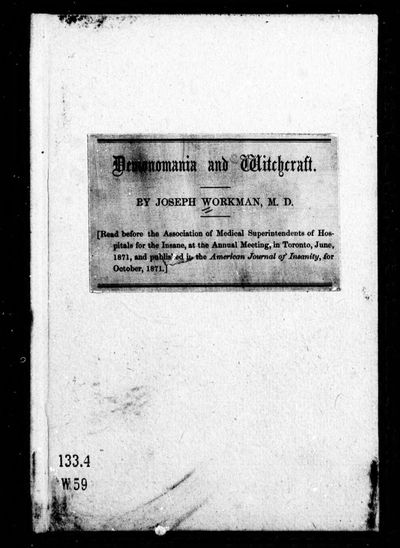 Cover of Demonomania and Witchcraft
