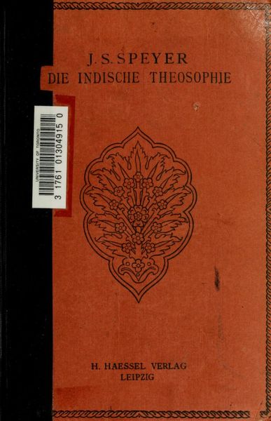 Cover of Die indische Theosophie aus den Quellen dargestellt