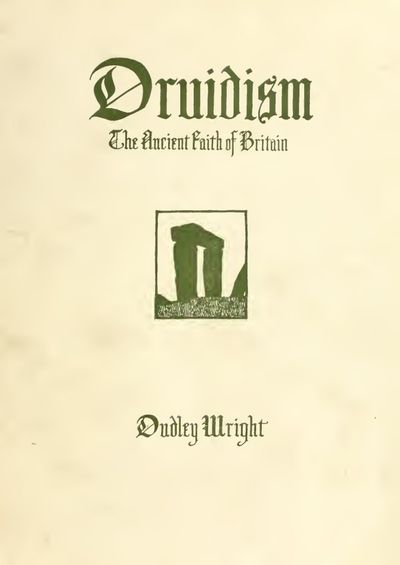 Cover of Druidism: The Ancient Faith of Britain