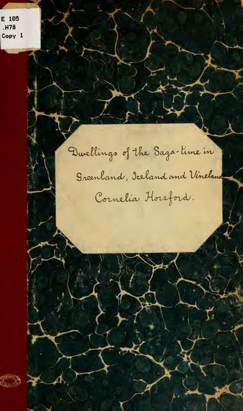 Cover of Dwellings of the Saga-Time in Iceland, Greenland, and Vineland