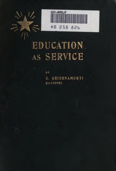 Cover of Education as Service