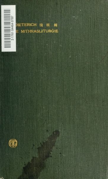 Cover of Eine Mithrasliturgie