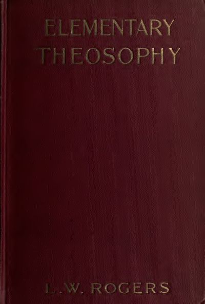 Cover of Elementary Theosophy