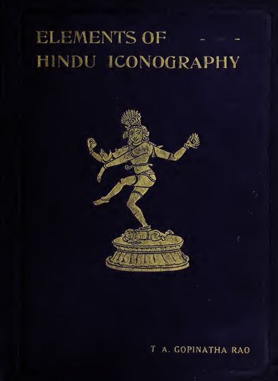 Cover of Elements of Hindu Iconography, Vol. I, Part 2