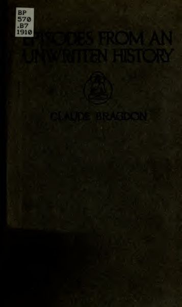 Cover of Episodes from an Unwritten History