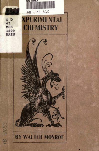 Cover of Experimental Chemistry for High School Students