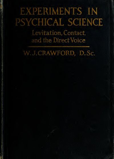 Cover of Experiments in Psychical Science