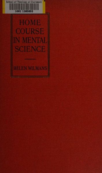 Cover of Home Course in Mental Science