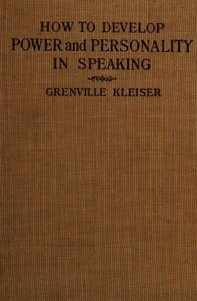 Cover of How to Develop Power and Personality in Speaking