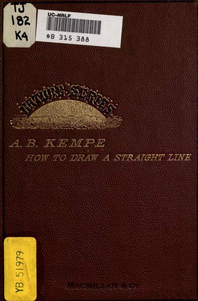 Cover of How to Draw a Straight Line: A Lecture on Linkages