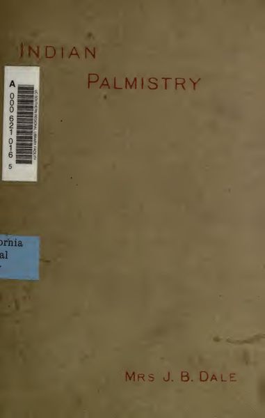Cover of Indian Palmistry