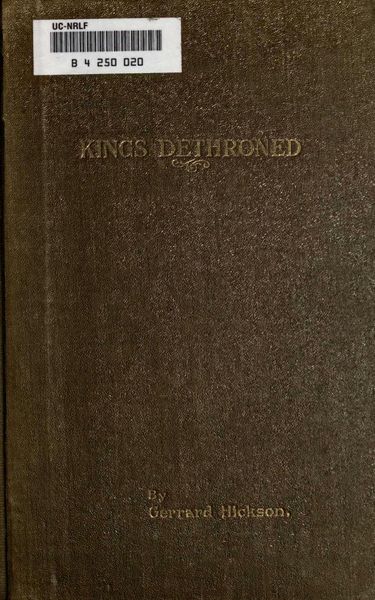 Cover of Kings Dethroned: A History of the Evolution of Astronomy