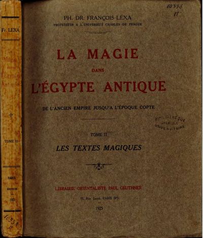 Cover of La Magie dans l'Egypte Antique, Vol. 2: Les Textes Magiques