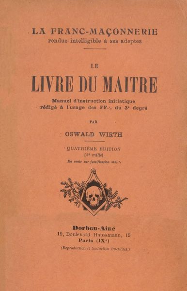 Cover of Le livre du maître