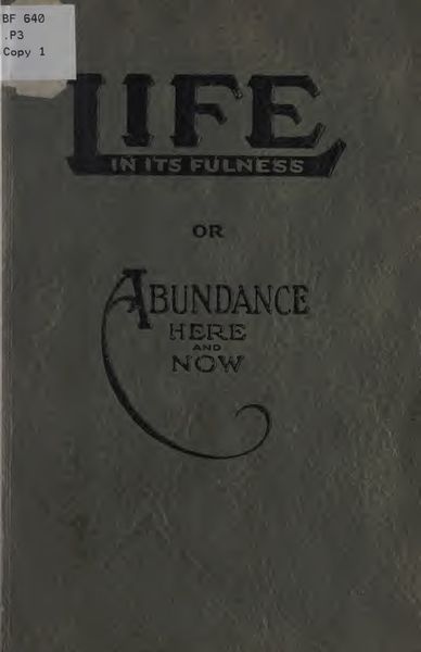 Cover of Life in Its Fulness