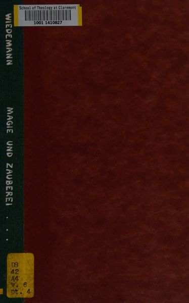 Cover of Magie und Zauberei im alten Ägypten