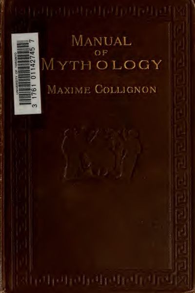 Cover of Manual of Mythology in Relation to Greek Art