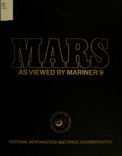 Cover of Mars as Viewed by Mariner 9 (NASA SP-329)