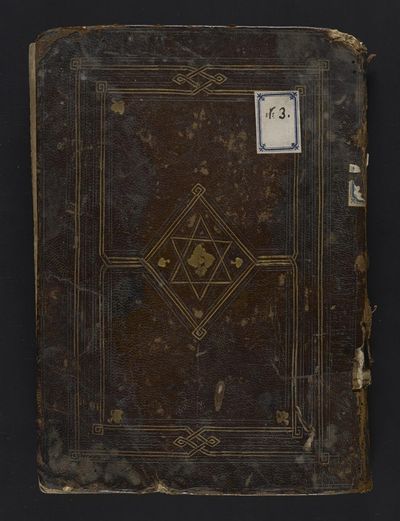 Cover of Medical and Magical Compendium (Hebrew Manuscript, 1533)