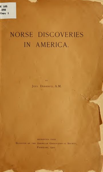 Cover of Norse Discoveries in America