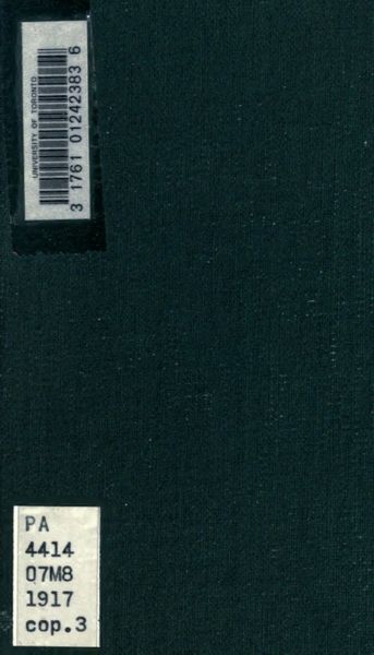 Cover of Oedipus, King of Thebes, Translated into English Rhyming Verse