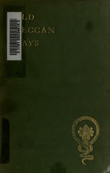 Cover of Old Deccan Days; or, Hindoo Fairy Legends Current in Southern India