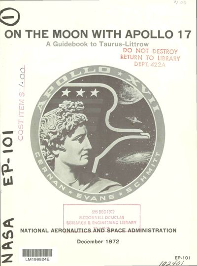 Cover of On the Moon with Apollo 17: A Guidebook to Taurus-Littrow