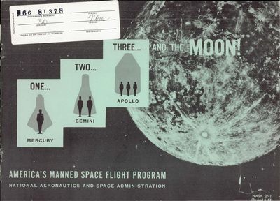 Cover of One, Two, Three and the Moon: Projects Mercury, Gemini and Apollo